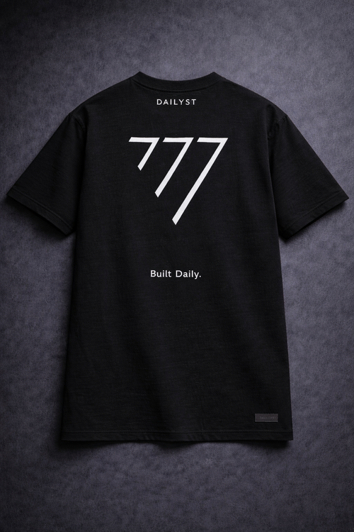 Camiseta oversize 777 estampado trasero en 100% algodón peruano – Dailyst